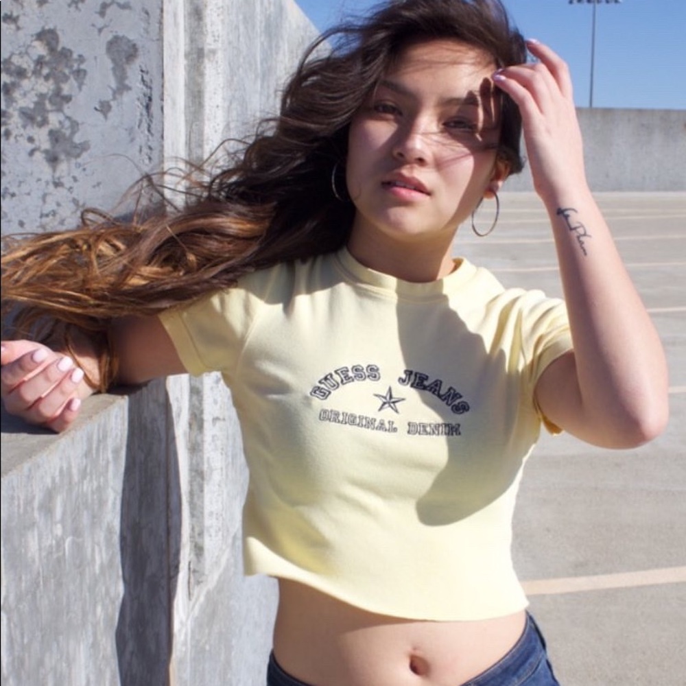 vintage cropped Guess shirt